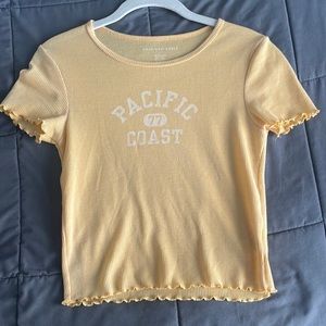 Yellow American Eagle Tee